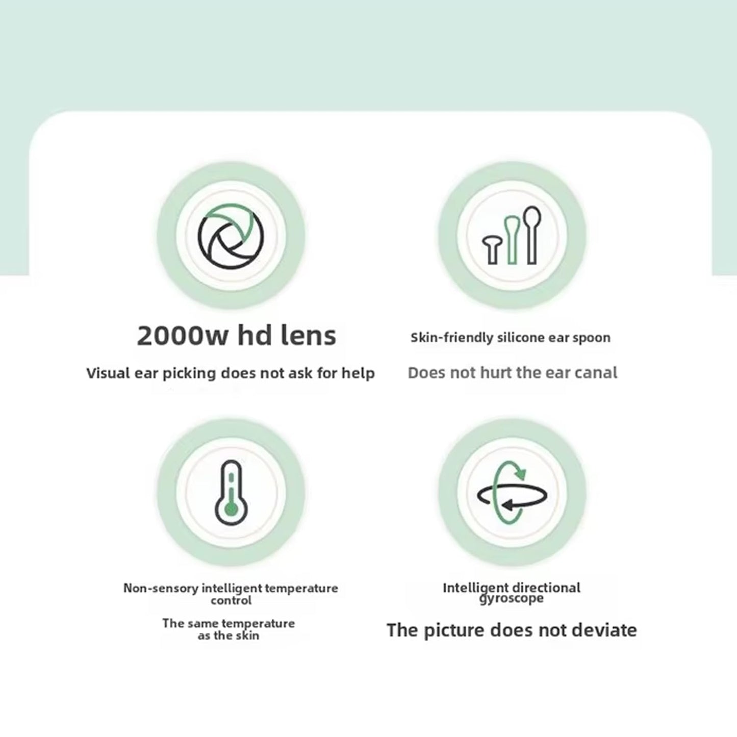 Ear wax cleaner tool kit with 1080P camera WIFI & LED Light Rechargeable portable Baby Children adults gift