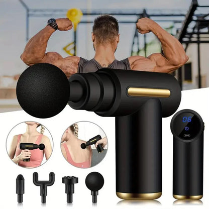 Mini Percussion Massager – Portable Deep Tissue Muscle Massager (6 Speeds, Rechargeable)