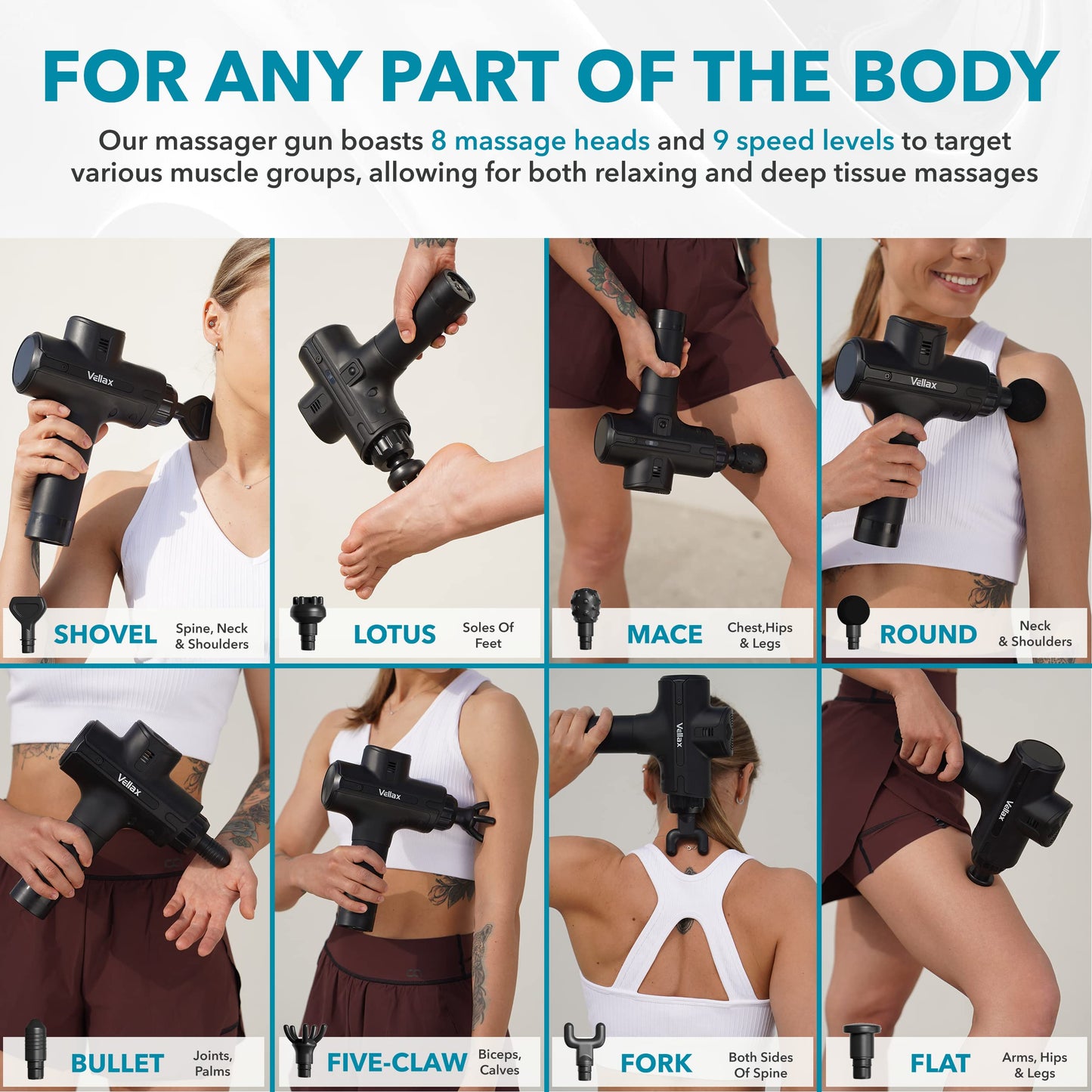 Mini Percussion Massager – Portable Deep Tissue Muscle Massager (6 Speeds, Rechargeable)