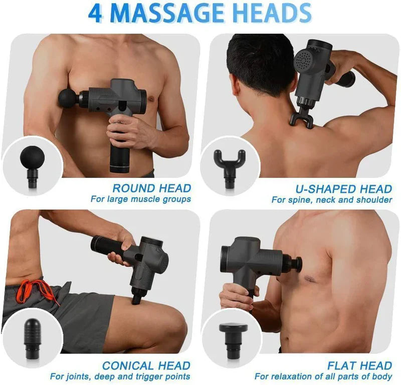 Mini Percussion Massager – Portable Deep Tissue Muscle Massager (6 Speeds, Rechargeable)
