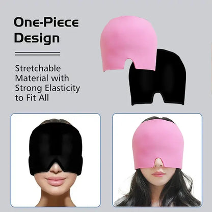 Gel Hot Cold Therapy Headache Migraine Relief Hat Head Massager Antistress Relax Massage Machine Health Care Ice Eye Mask
