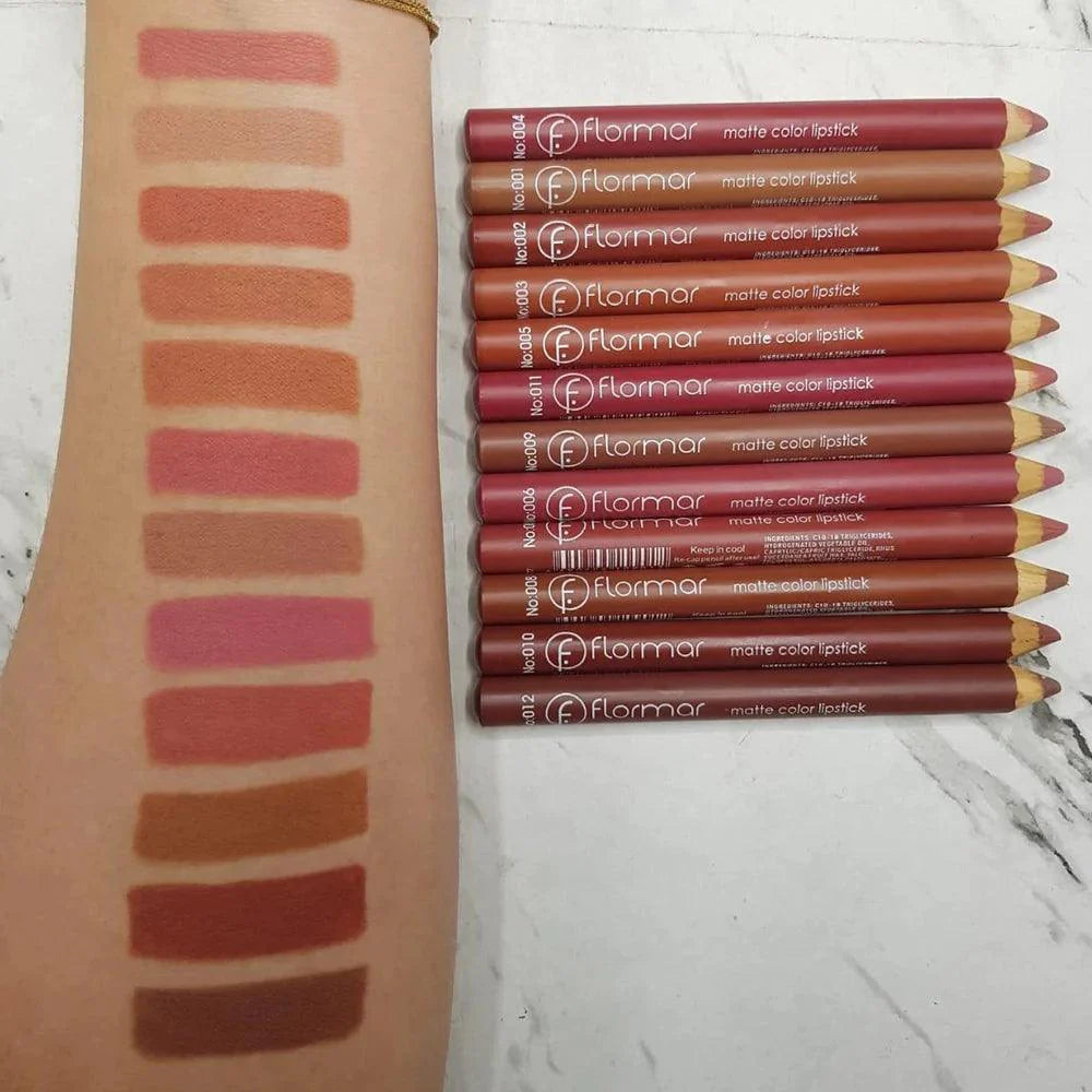 Flormar - 12 Color Jumbo Lip Liner Pencils