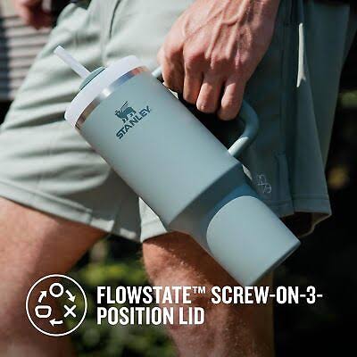 Stainless Steel 1200.ML. Tumbler with Straw and Handle